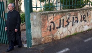 Jerusalem monastery defaced by Jews